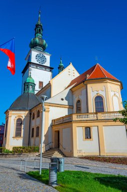 Çek Cumhuriyeti Trebic 'teki Saint Martin Kilisesi. Görüntü