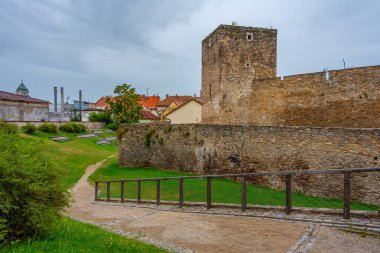 Çek kenti Znojmo.IMAGE 'nin tarihi tahkimatı