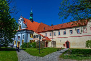 Çek Cumhuriyeti 'ndeki Cesky Krumlov' daki Minorite Manastırı.