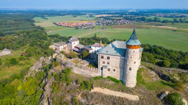 Kuneticka hora kalesi Pardubice, Çek Cumhuriyeti yakınlarında. IMAGE