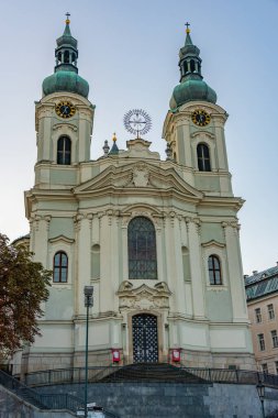 Çek Cumhuriyeti Karlovy Vary 'deki St. Mary Magdalene Kilisesi.