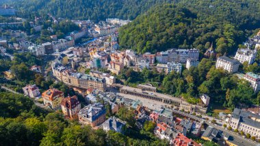 Çek Cumhuriyeti 'nde Karlovy Vary Panorama görüşü