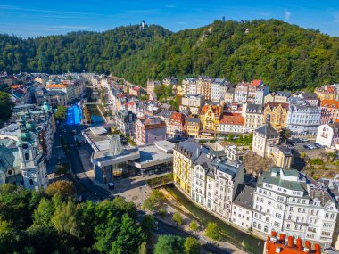 Çek Cumhuriyeti 'nde Karlovy Vary Panorama görüşü