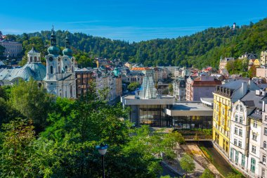 St. Mary Magdalene Kilisesi ve Çek Cumhuriyeti Karlovy Vary 'de 1 numaralı bahar.