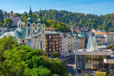St. Mary Magdalene Kilisesi ve Çek Cumhuriyeti Karlovy Vary 'de 1 numaralı bahar.