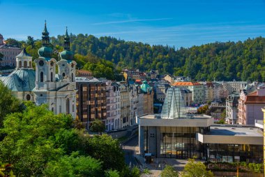St. Mary Magdalene Kilisesi ve Çek Cumhuriyeti Karlovy Vary 'de 1 numaralı bahar.