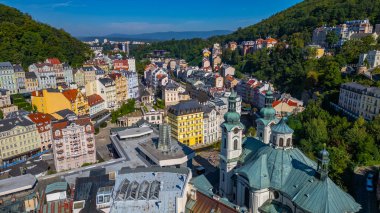 St. Mary Magdalene Kilisesi ve Çek Cumhuriyeti Karlovy Vary 'de 1 numaralı bahar.