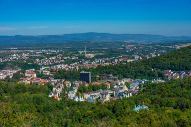 Çek Cumhuriyeti, Karlovy Vary 'deki Termal Otel Panoraması.