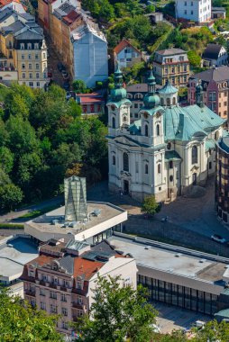 St. Mary Magdalene Kilisesi ve Çek Cumhuriyeti Karlovy Vary 'de 1 numaralı bahar.