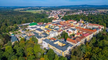 Frantiskovy Lazne 'nin Çek Cumhuriyeti' ndeki Panorama görüşü.