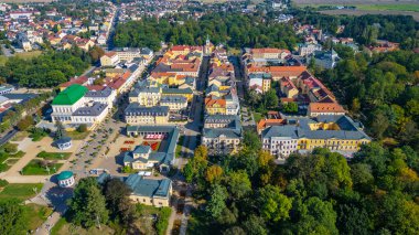 Frantiskovy Lazne 'nin Çek Cumhuriyeti' ndeki Panorama görüşü.
