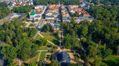 Frantiskovy Lazne 'nin Çek Cumhuriyeti' ndeki Panorama görüşü.