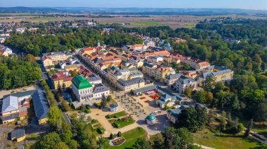 Frantiskovy Lazne 'nin Çek Cumhuriyeti' ndeki Panorama görüşü.