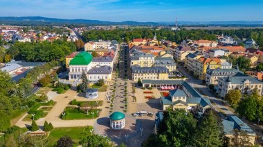 Frantiskovy Lazne 'nin Çek Cumhuriyeti' ndeki Panorama görüşü.