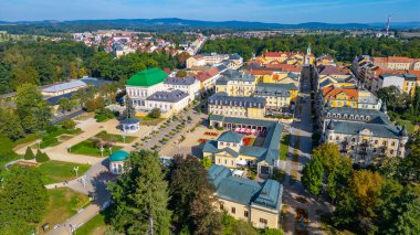 Frantiskovy Lazne 'nin Çek Cumhuriyeti' ndeki Panorama görüşü.