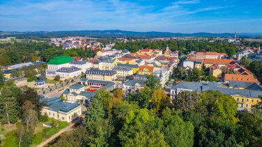 Frantiskovy Lazne 'nin Çek Cumhuriyeti' ndeki Panorama görüşü.