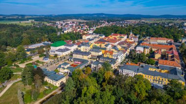 Frantiskovy Lazne 'nin Çek Cumhuriyeti' ndeki Panorama görüşü.