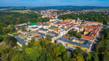Frantiskovy Lazne 'nin Çek Cumhuriyeti' ndeki Panorama görüşü.