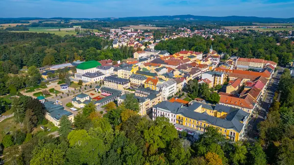 Frantiskovy Lazne 'nin Çek Cumhuriyeti' ndeki Panorama görüşü.