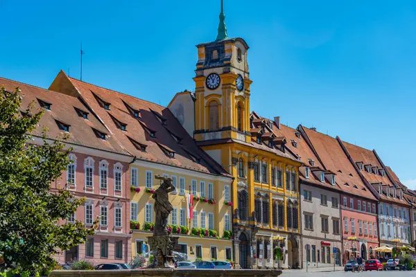 Çek Cumhuriyeti 'nin Cheb şehrinde yaz günü.