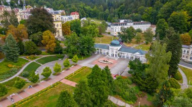 Caroline ve Rudolf Colonnade Marianske Lazne, Çek Cumhuriyeti 'nde.
