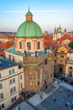 Çek Cumhuriyeti Prag 'daki Assisi Kilisesi' nden Aziz Francis.