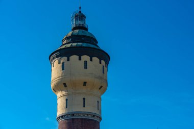 Pilsner Urquell bira fabrikasının su kulesi, Pilsen, Çek Cumhuriyeti.