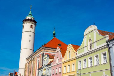 Çek Cumhuriyeti 'nin Domazlice kentinde Bakire Meryem Kilisesi' nin doğuşu.