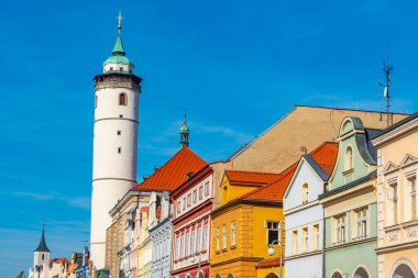 Çek Cumhuriyeti 'nin Domazlice kentinde Bakire Meryem Kilisesi' nin doğuşu.