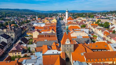 Çek Cumhuriyeti Domazlice Panorama Görüşü. Görüntü