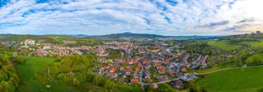 Aziz Peter ve Paul Katedrali ve Çek Cumhuriyeti, Brno 'nun ufuk çizgisi.