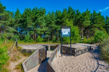 Polonya 'nın Ustka kentindeki Bunkry Bluchera askeri üssü