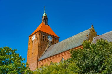 Darlowo, Poland.IMAGE 'deki Czestochowa Kilisesi.