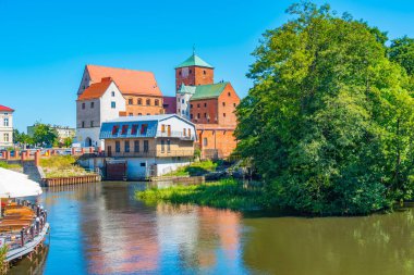 Darlowo Kalesi 'nde yaz günü - Pomerania Dükleri Şatosu, Poland.IMAGE