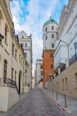Szczecin, Poland.IMAGE 'deki Pomeranya Düklerinin Kalesi