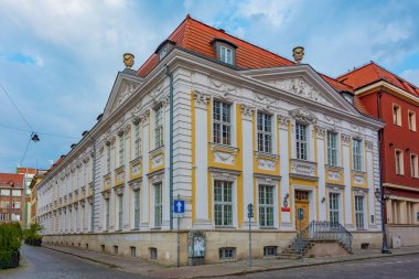 Szczecin, Poland.IMAGE 'deki tarihi ev.