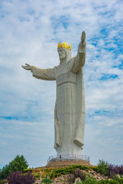 Swiebodzin 'deki İsa Heykeli, Poland.IMAGE