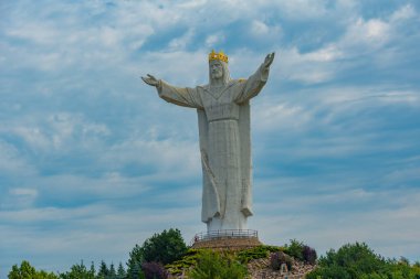 Swiebodzin 'deki İsa Heykeli, Poland.IMAGE