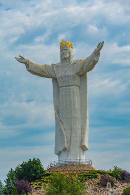 Swiebodzin 'deki İsa Heykeli, Poland.IMAGE