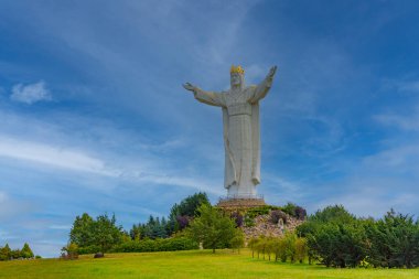 Swiebodzin 'deki İsa Heykeli, Poland.IMAGE