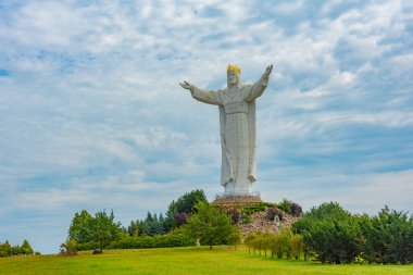 Swiebodzin 'deki İsa Heykeli, Poland.IMAGE