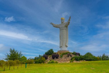 Swiebodzin 'deki İsa Heykeli, Poland.IMAGE