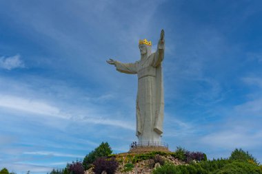 Swiebodzin 'deki İsa Heykeli, Poland.IMAGE