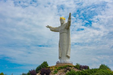 Swiebodzin 'deki İsa Heykeli, Poland.IMAGE