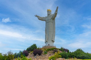 Swiebodzin 'deki İsa Heykeli, Poland.IMAGE