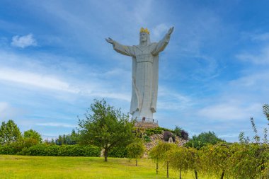 Swiebodzin 'deki İsa Heykeli, Poland.IMAGE