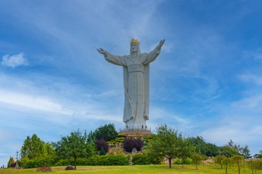 Swiebodzin 'deki İsa Heykeli, Poland.IMAGE