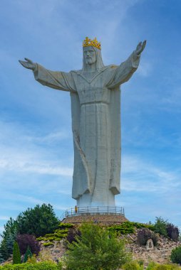 Swiebodzin 'deki İsa Heykeli, Poland.IMAGE