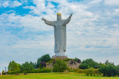 Swiebodzin 'deki İsa Heykeli, Poland.IMAGE