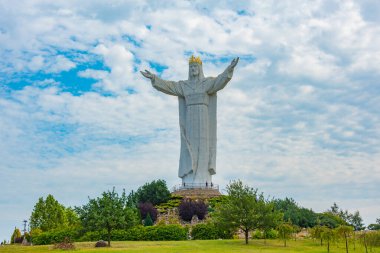 Swiebodzin 'deki İsa Heykeli, Poland.IMAGE